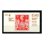 GB 1982 Â£1.43 Edmund Dulac, type A, transposed phosphor bands error (2x). SGFN2var