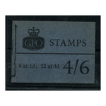 GB November 1967 4/6d Slate-blue, phosphor bklt. SGL69p