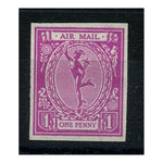 GB 1923 (1960s) 1d 'Mercury Airmail Essay' reprint in magenta, mint as issused.