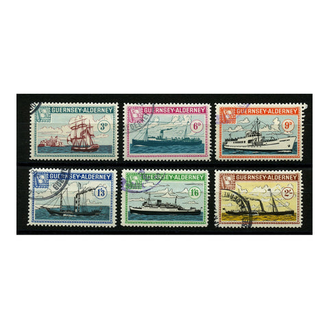 Alderney 1964 Ships, cds used. AC17-22