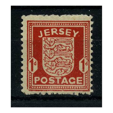 Jersey 1941-43 1d Scarlet, deep shade variety, u/m. SG2