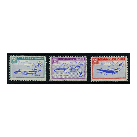 Sark 1966 Europa (aircraft), MISSING OVPT set of 3,u/m. SC95i-98i