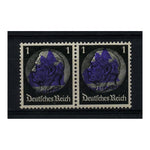 Germany 1945 1rpf Hindenberg, Schwarzenberg local ovpt in violet, horiz pair, u/m. SG493b(basic)_GERM0493BM2A