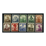 Germany 1935 Welfare fund (costumes), mtd mint. SG585-94_GERM0585MM