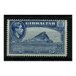 Gibraltar 1938-51 3d Light-blue, perf 14, mtd mint, gum thin. SG125a