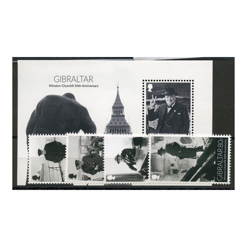 Gibraltar 2015 Winston Churchill, u/m. SG1634-37 + MS1638