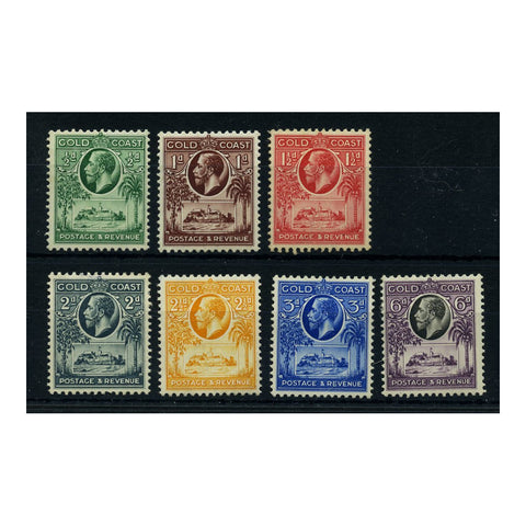 Gold Coast 1928 Definitive short set to 6d, fresh mtd mint. SG103-09_GOLD0103MMS
