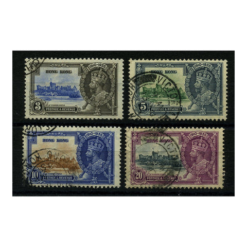 Hong Kong 1935 Silver Jubilee, fine used. SG133-36_HONG0133U