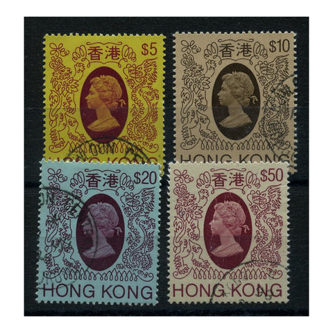 Hong Kong 1982 $5-$50 Top val defins, cds used. SG484-87