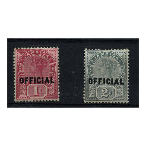 Jamaica 1890-91 1d Rose & 2d Grey, m/m SGO4-5_JAMAO0004MM2