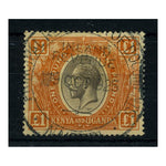 KUT 1922-27 £1 Black & orange, fine fiscally used cds. SG95