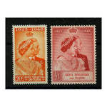 KUT 1948 Silver Wedding, u/m. SG157-58_KENU0157M