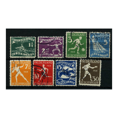 Netherlands 1928 Olympic Games, fine used. SG363-70