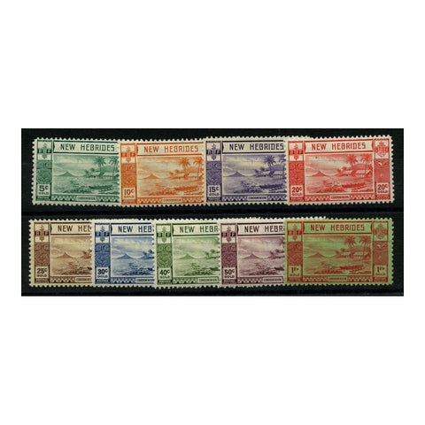 New Hebrides 1938 Definitive short set to 1fr, mtd mint. SG52-60_NEWH0052MMSH