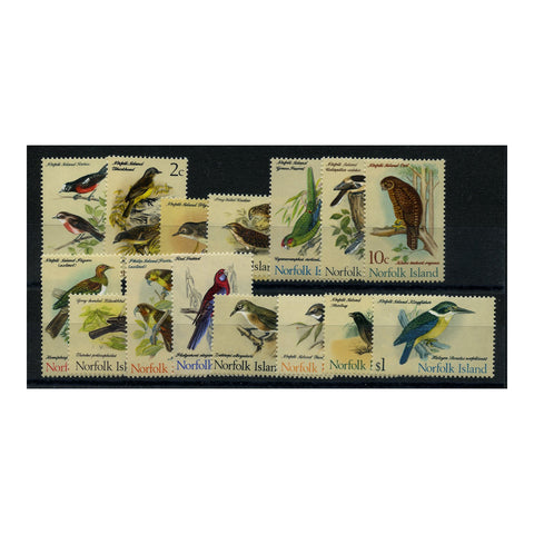 Norfolk Is 1970-71 Birds set to $1 (15v) u/m. SG103-17