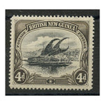 Papua 1901-05 4d Black & sepia, vertical wmk, fresh mtd mint. SG13