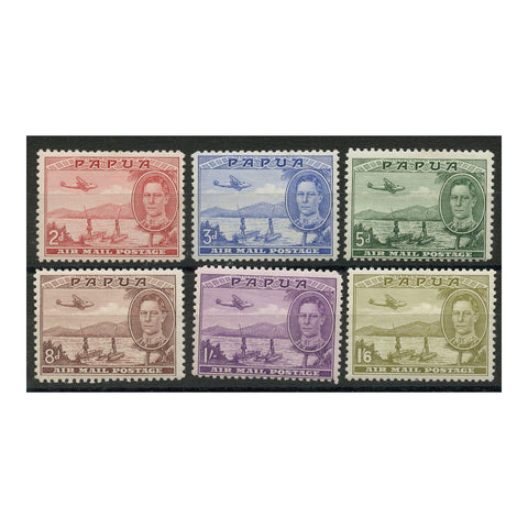 Papua 1939 Airmail to 1/6d, fine mtd mint. SG163-68