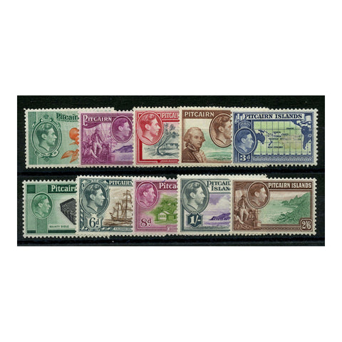 Pitcairns 1940-51 Definitive issue, fine mtd mint. SG1-8