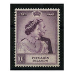 Pitcairns 1949 10/- Silver Wedding, u/m. SG12