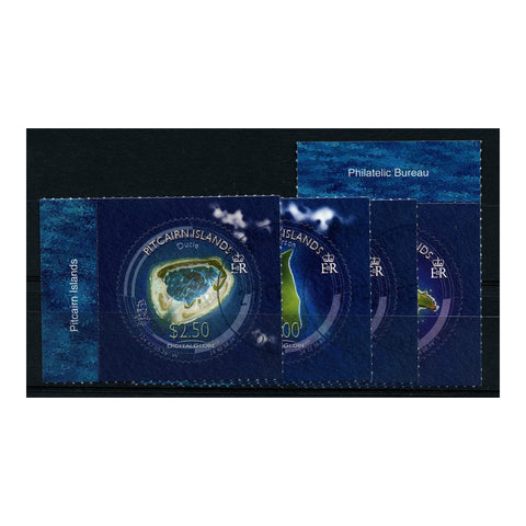 Pitcairn 2008 Digital Globe, cto used. SG755-58_PITC0755U