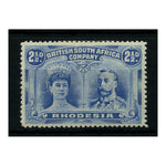 Rhodesia 1910-13 2½d Bright ultramarine, perf 14, fine mtd mint. SG131a_RHOD0131AMM