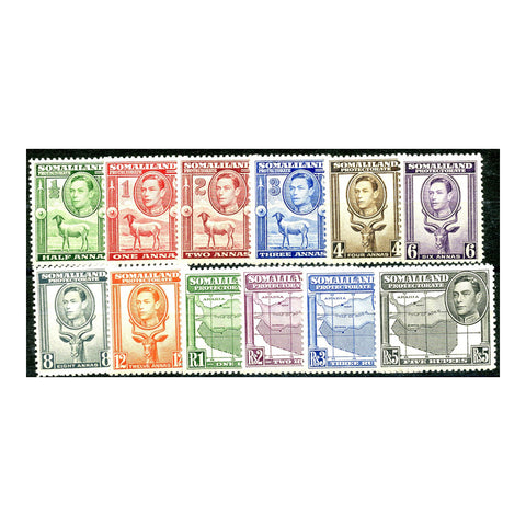 Somaliland 1938 'Facing left' set to 5r (12v), mtd mint SG93-104