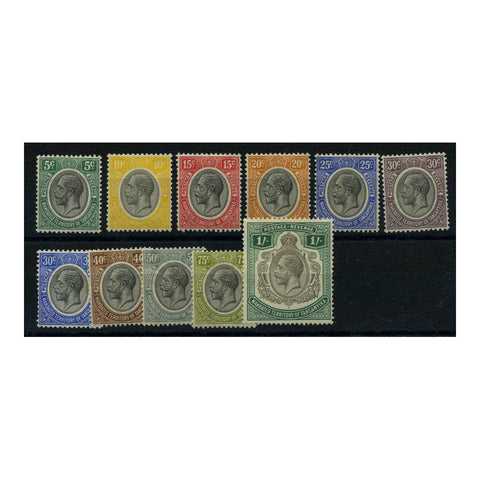 Tanganyika 1927-31 Definitive short set to 1/-, fresh mtd mint. SG93-102