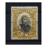 Tonga 1897 2d Grey & bistre, fresh mtd mint. SG42a_TONG0042AMM
