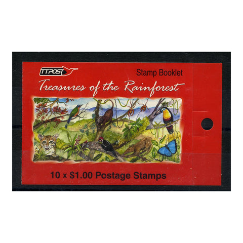 Trinidad & Tobago 2003 Treasures of the Rainforest self-adhesive bklt, u/m. MH770_TRIOB2003M