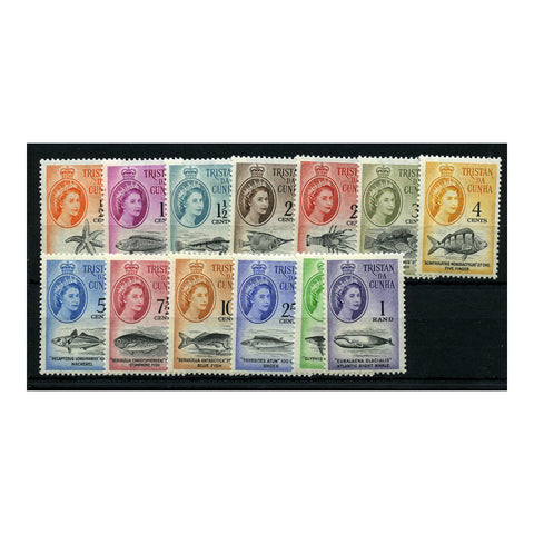 Tristan 1961 Marine life set to R1 (13v), mtd mint. SG42-54_TRIS0042MM