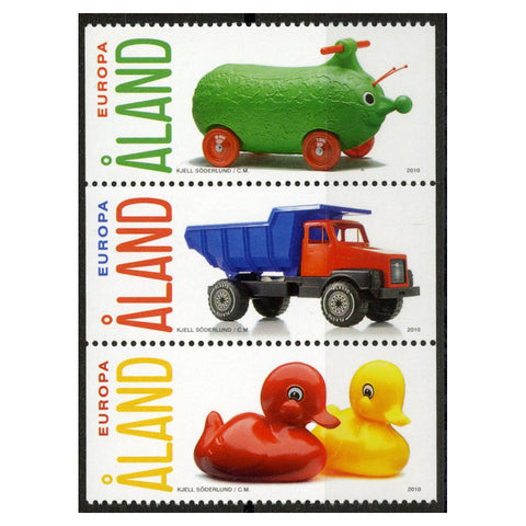 Aland 2010 Plastic Toys, u/m. SG341-43