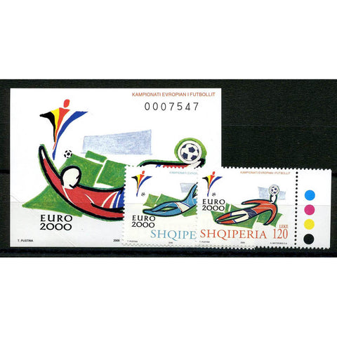 Albaina 2000 European Football, u/m. SG2806-7 + MS2808