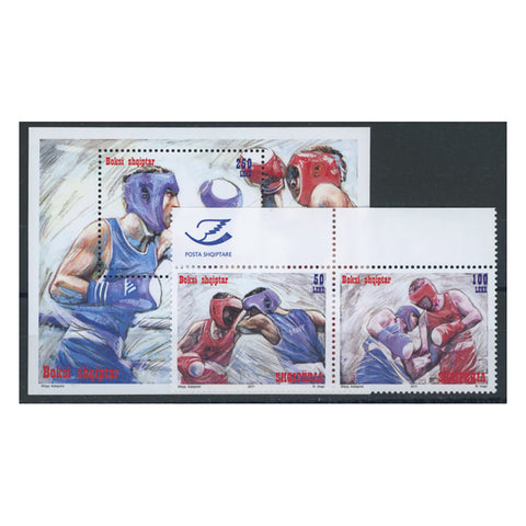 Albania 2011 Boxing, u/m. SG3354-55 + MS3356
