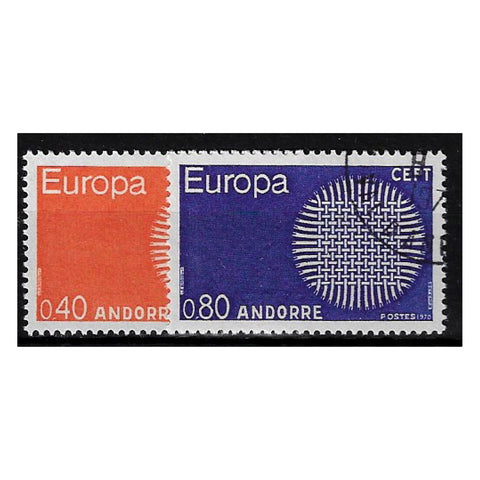 Andorra (French) 1970 Europa, cto used. SGF222-23