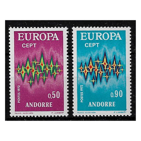 Andorra (French) 1972 Europa, u/m. SGF236-37