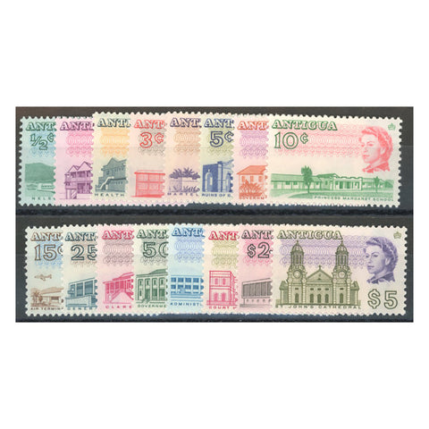 Antigua 1966-70 Set to $5, perf 111/2x 11 (16v), lightly mtd mint. SG180-95