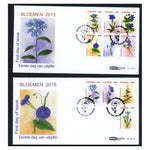 Aruba 2015 Blue Flowers, FDC(2). SG810-15