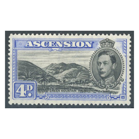 Ascension 1938-53 4d Black & ultramarine, Perf 131/2, mtd mint. SG42c