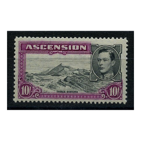 Ascension 1944-53 10/- Black + bright purple, p.13, u/m. SG47b