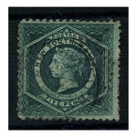 NSW 1885-97 5d Blue-green, perf 11x12, WMK SIDEWAYS, good to fine used. SG233da