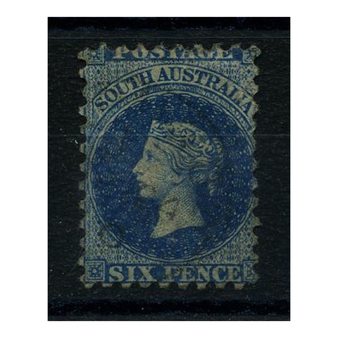 South Australia 1879-1900 6d Prussian-blue, perf 10, fine used. SG135