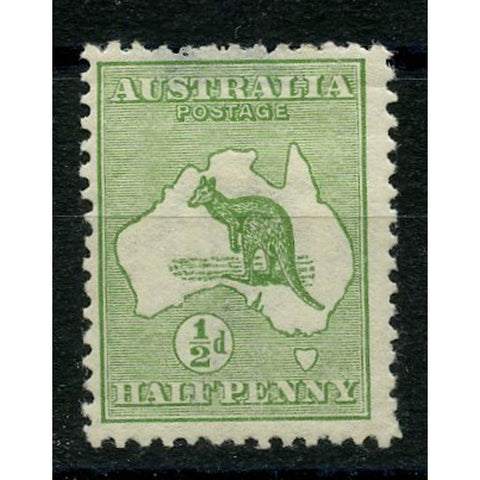 Australia 1913-14 _d Green, mtd mint, thinned. SG1