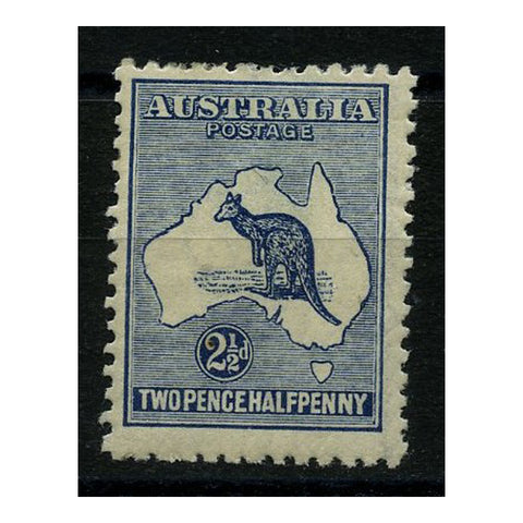 Australia 1915-28 2-1/2d Deep blue, die II, mtd mint. SG36