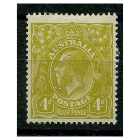 Australia 1924 4d Olive-yellow, fresh mtd mint. SG80