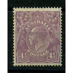 Australia 1924-25 4_d Violet, mtd mint, minor tone spots. SG81