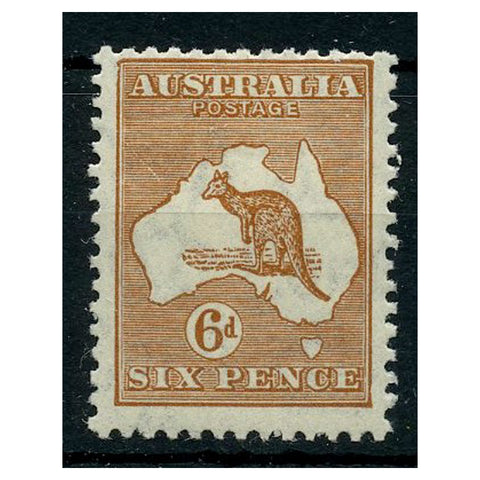 Australia 1932-36 6d Chestnut Roo, fine lightly mtd mint. SG132