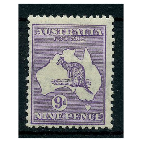Australia 1931-36 9d Violet (C of A wmk) fresh mtd mint. SG133