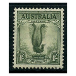Australia 1937-49 1/- Lyre bird, Perf 131/2x14, mtd mint. SG174