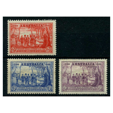 Australia 1937 New South Wales, mtd mint. SG193-95