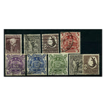 Australia 1948-56 High value definitive set, fine used. SG223-24f
